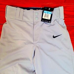 NWT Youth Dri Fit Nike Baseball Pants Gray Medium M
